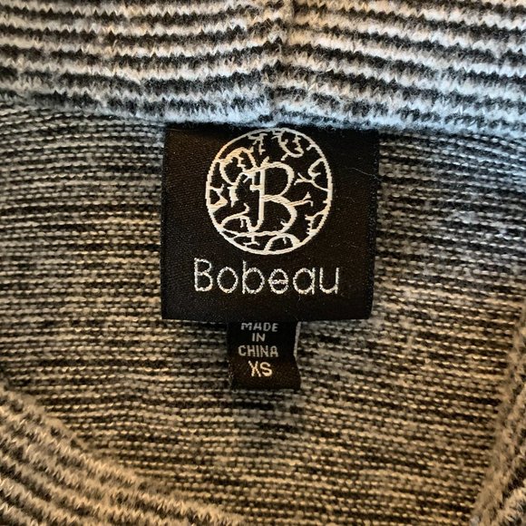 Bobeau Black and White Striped Cardigan - Picture 7 of 7